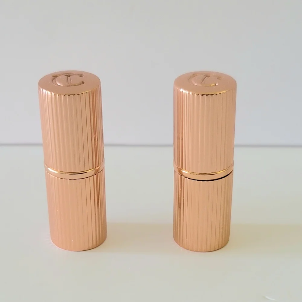 2 Charlotte Tilbury Matte Revolution Lipstick - Pillow Talk - Mini Size - NIB